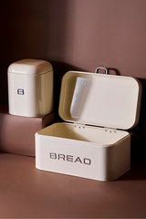 Modern Kitchen Storage Set - Bread Box & Biscuit Canister
