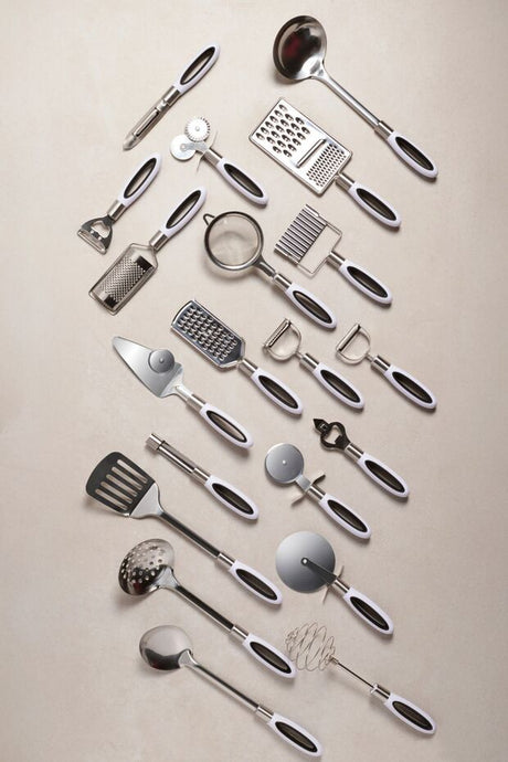 White 20-Piece Kitchen Utensil & Gadget Set for Cooking