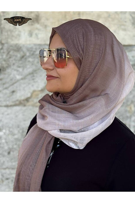 Double Color Slub Cotton Shawl Soft & Breathable