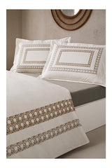 Aurea Double Duvet Cover Set - 100% Cotton, 200x220cm