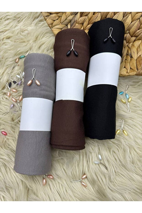 Jersey Shawl 3-Pack - Soft, Flexible & Easy-Wear Hijab