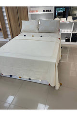 Double Cotton Pompom Pique Set - Cream Trousseau