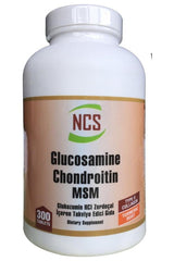 Glucosamine Chondroitin MSM - 300 Tablets for Joint Health