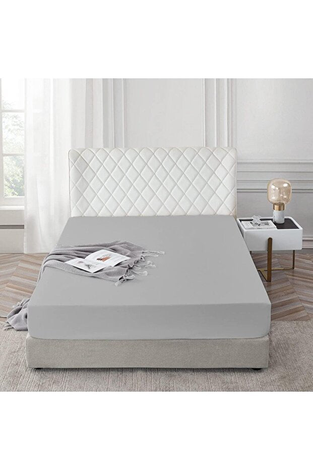100% Cotton Fitted Sheet - 140x200cm - Breathable & Snug Fit