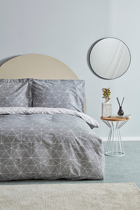 Colby 100% Cotton Double Duvet Cover Set - 4 Piece