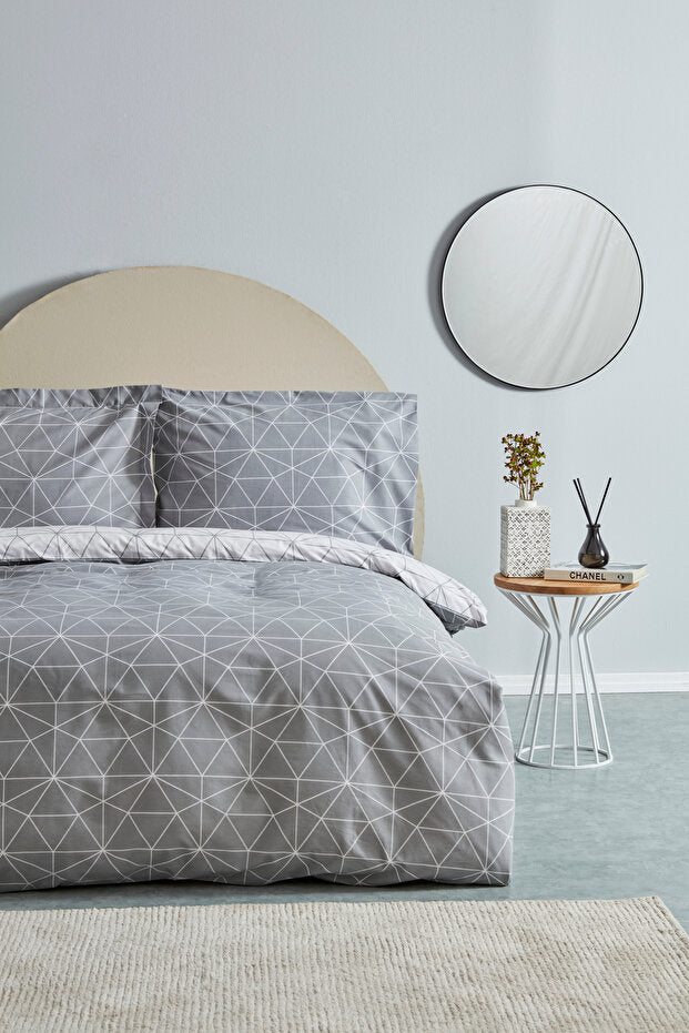 Colby 100% Cotton Double Duvet Cover Set - 4 Piece