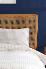 Daren 100% Cotton Double Duvet Cover Set - Red