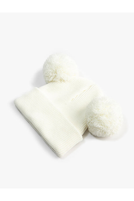 Bonnet Tricoté Pom-Pom - Accessoire d'Hiver Confortable