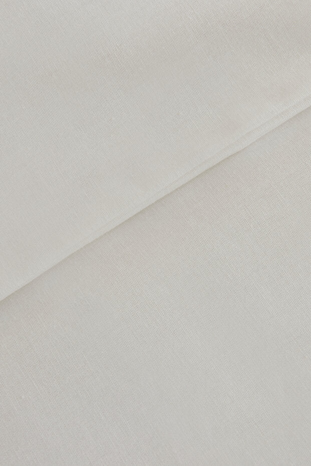 100% Cotton Double Duvet Cover Set - White & Soft