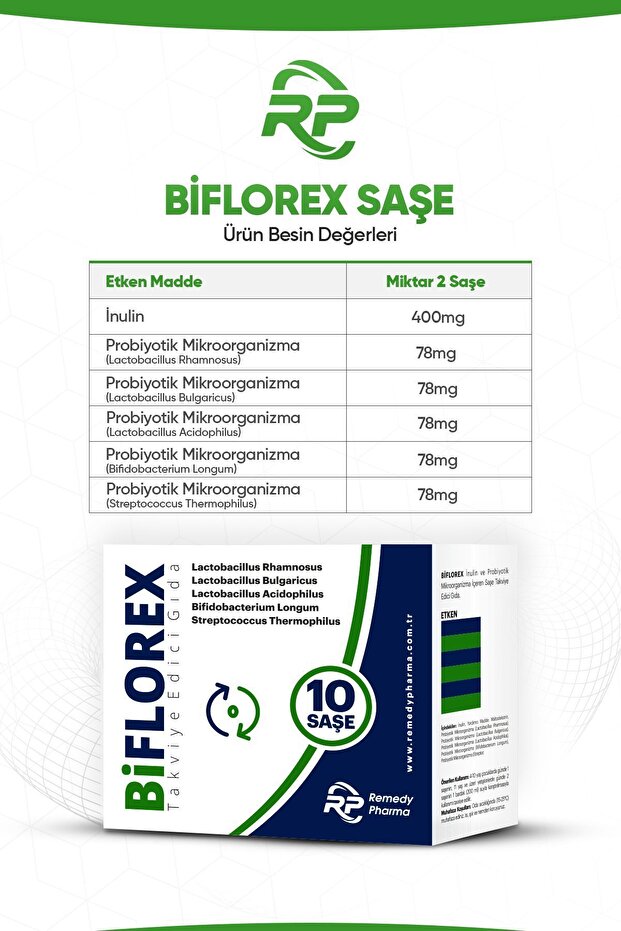Biflorex Bustine Probiotiche - 10 Pezzi, 5 Milioni CFU