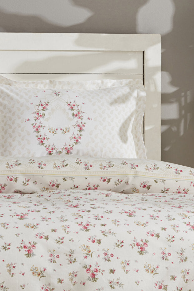 Sonya Double Duvet Cover Set - 100% Cotton Floral