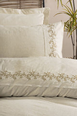 Darian Double Size Linen Cotton Blend Duvet Cover Set