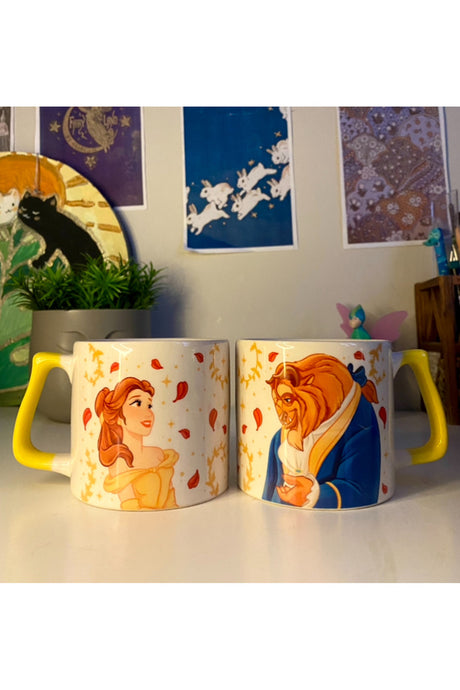 Beauty and the Beast Belle & Adam Couple Mug Set - 2x250ml