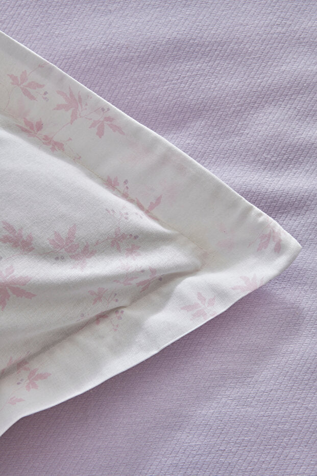 Nevra Double Piqué Summer Bedding Set - 100% Cotton Lilac