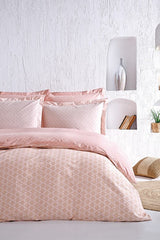 Naomi Double Ranforce Duvet Cover Set - Powder Pink, 4-Piece