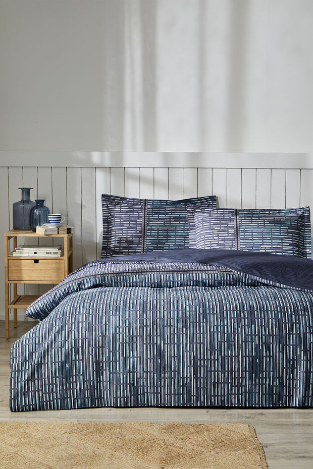 Modra Single Duvet Cover Set - 100% Cotton, 160x220 cm