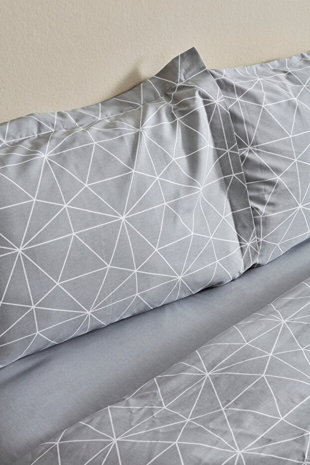 Colby 100% Cotton Double Duvet Cover Set - 4 Piece