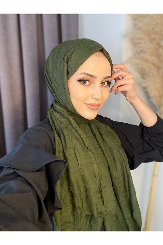 Bamboo Crinkled Shawl - Lightweight & Breathable