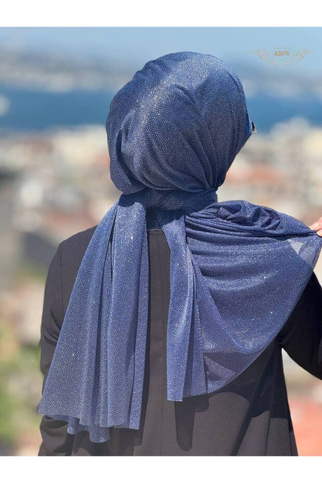 Women's Shimmering Silver Evening Shawl