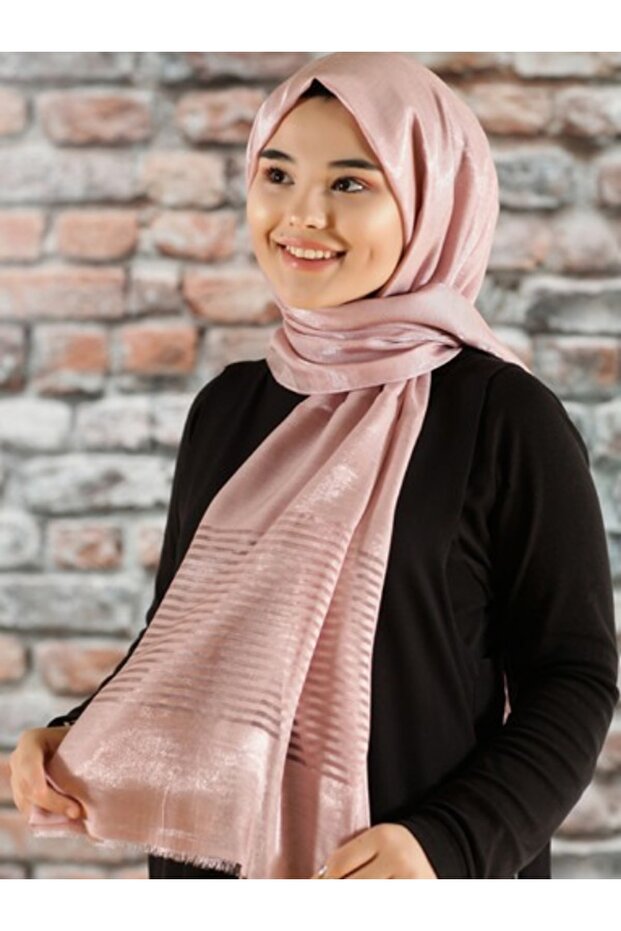 Hayal Pink Evening Shawl - Lightweight Polyester
