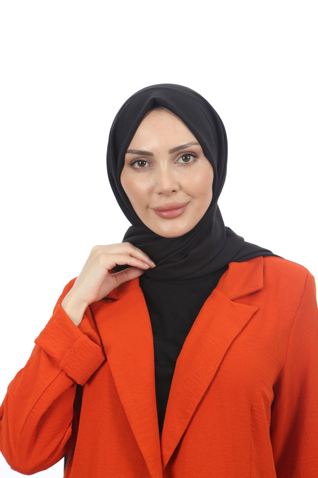 Women's Black Cotton Jazz Shawl