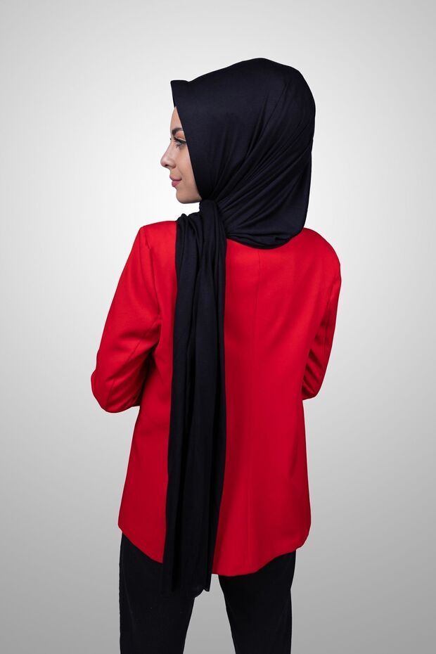 Hijab en Jersey Pratique - Châle Instantané Noir Facile à Porter