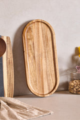 Acacia Wood Serving Board - 35x16 cm Natural & Elegant Design