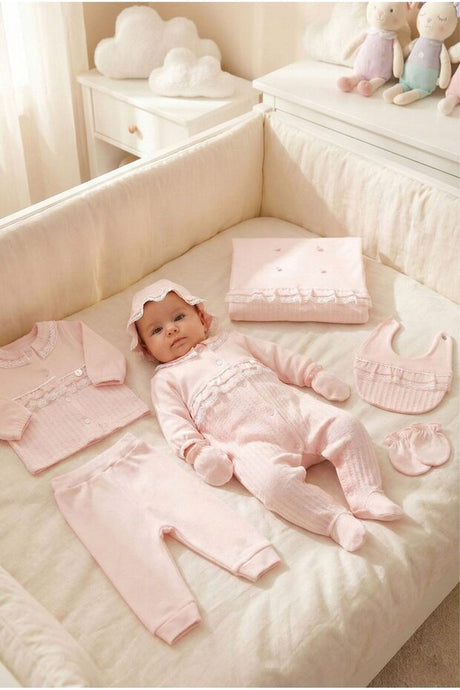 Luxury 10-Piece Newborn Baby Girl Hospital Going Home Set - 0-3 Months
