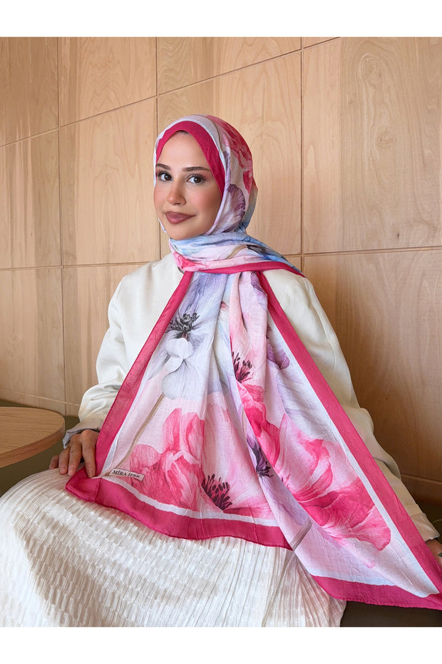 Patterned Bamboo Shawl - Soft & Trendy