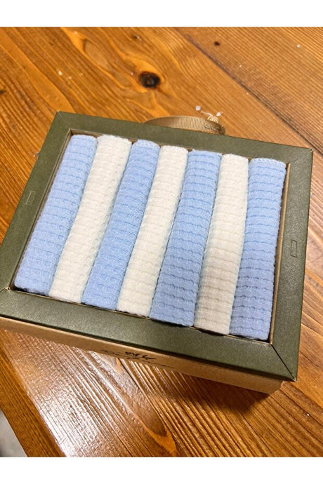 Natural Waffle 100% Cotton Baby Mouth Wipes - 7-Piece Set
