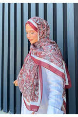Retro Paisley Cotton Shawl - Soft & Versatile