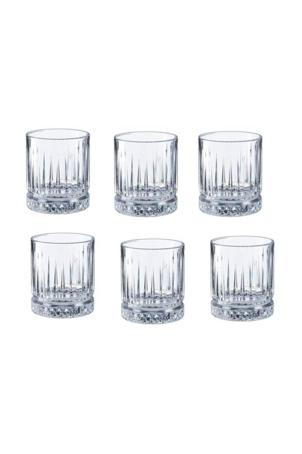 Elysia Premium Crystal Turkish Coffee Glass Set - 60cc 6-Piece Set