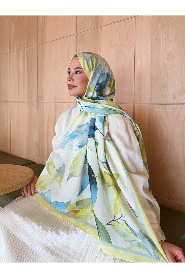Patterned Bamboo Crinkle Scarf, Stylish & Breathable