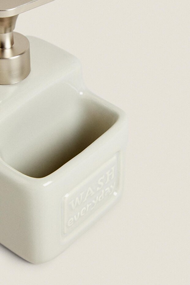 Liquid Soap Dispenser - 500ml Modern Porcelain Design