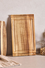 Acacia Wood Serving Board - 33x19 cm Elegant Design