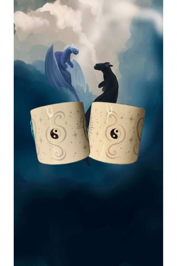 How to Train Your Dragon Toothless & Light Fury Mug Set - 2 Pcs