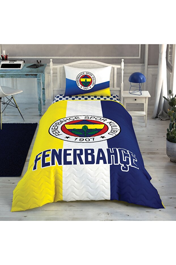 Fenerbahce Official Cotton Single Bedding Set - 160x220 cm