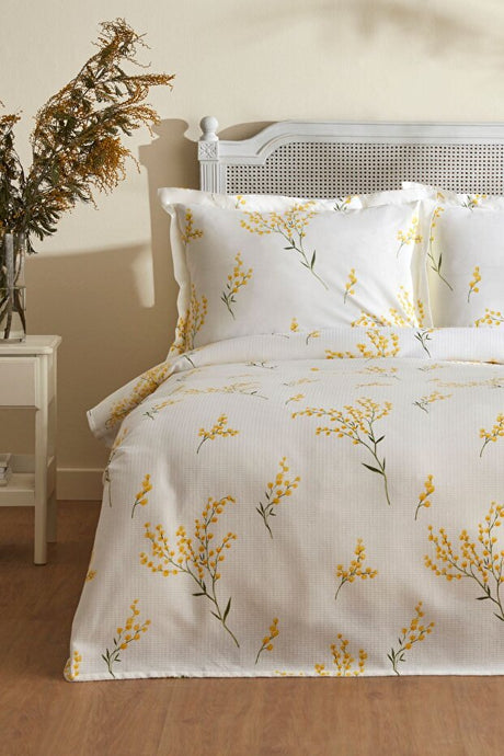 Loretta 100% Cotton Double Pique Set - Mimosa Floral
