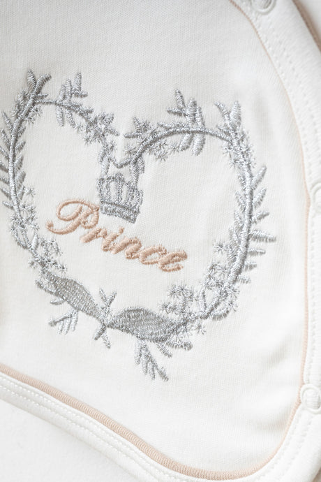 Newborn Prince Embroidered 5-Piece Cotton Baby Set