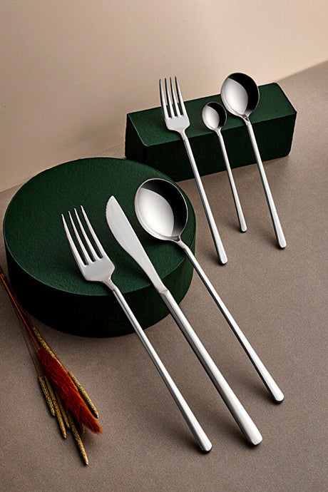 36-Piece Stainless Steel Cutlery Set for 6 People