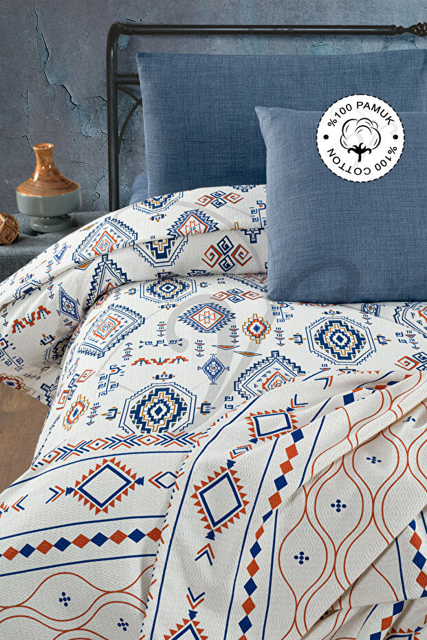 Anatolia 100% Cotton Double Pike - 200x230 cm Summer Bedspread