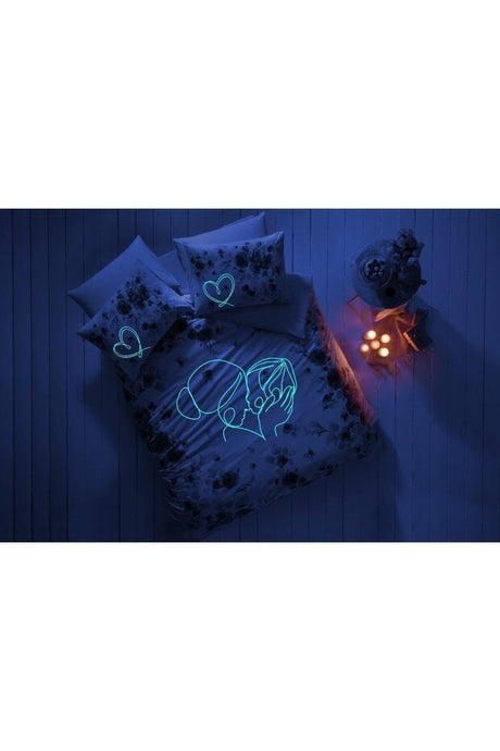 Double Glow-in-the-Dark 100% Cotton Duvet Cover Set