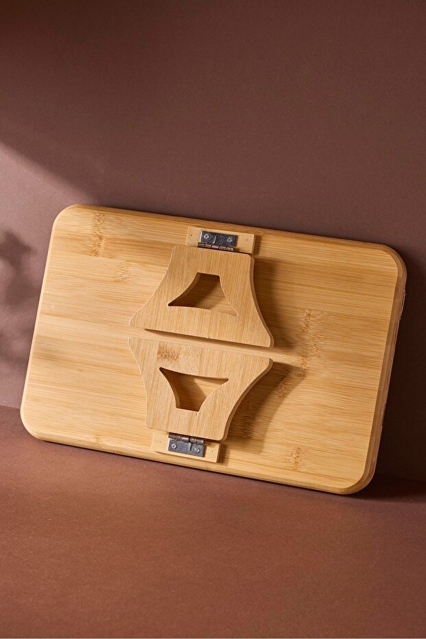 Bamboo Sofa Armrest Tray - 38x25 cm with Non-Slip Design
