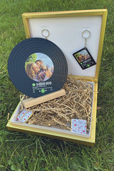 Personalized Spotify Plaque & Keychain Set - Custom Photo & Song