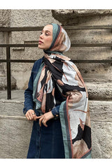 Bamboo Shawl - Elegant Poppy Pattern