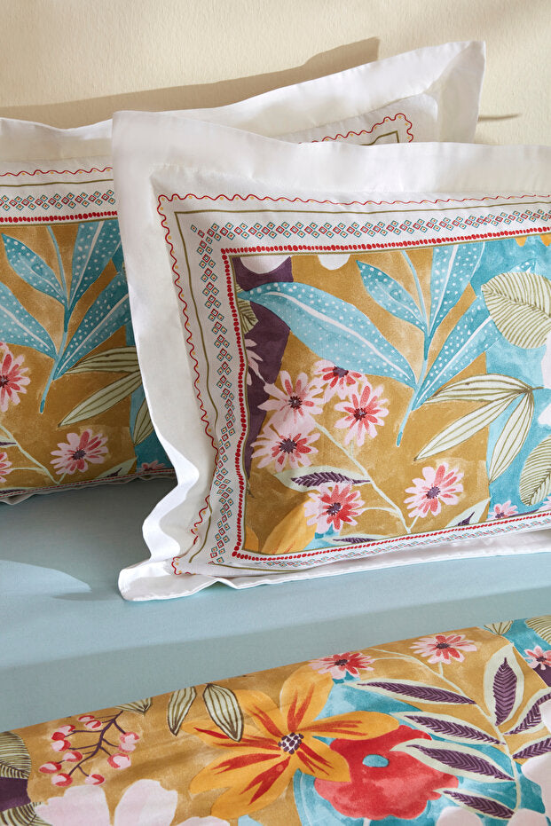 Lumire 100% Cotton Double Duvet Cover Set - Multicolor