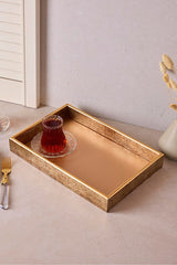 Turin Rose Rectangular Decorative Serving Tray 22x33cm