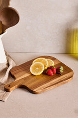 Acacia Wood Cutting & Serving Board - 30x20 cm with Handle