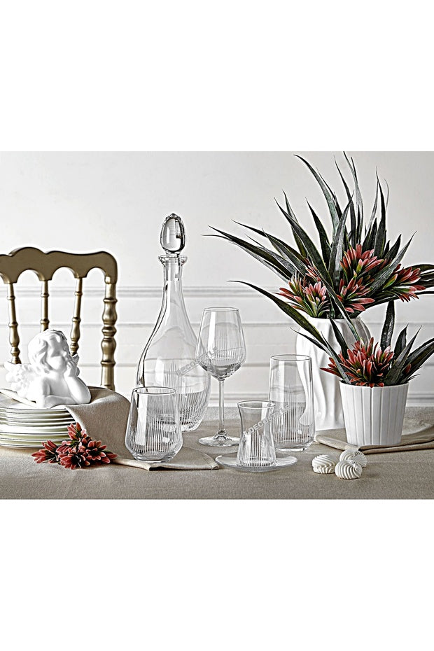 Decostyle Pasabahce Hisar Premium 12-Person Glass & Pitcher Set - 61 Pieces