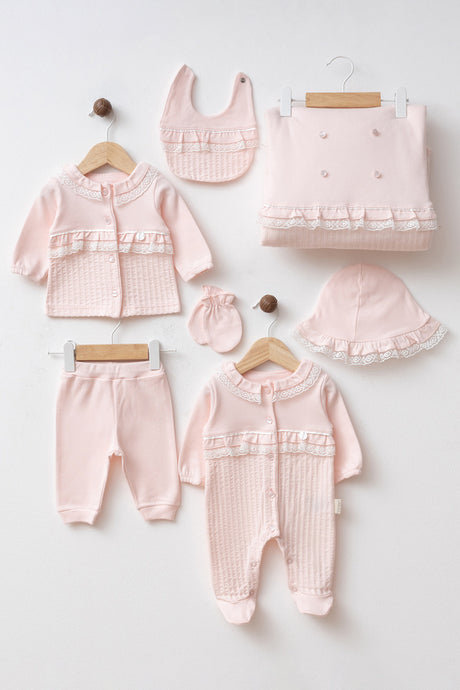 Luxury 10-Piece Newborn Baby Girl Hospital Going Home Set - 0-3 Months